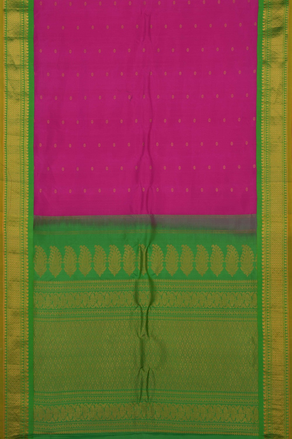 Image of Gadwal Silk Pink Saree